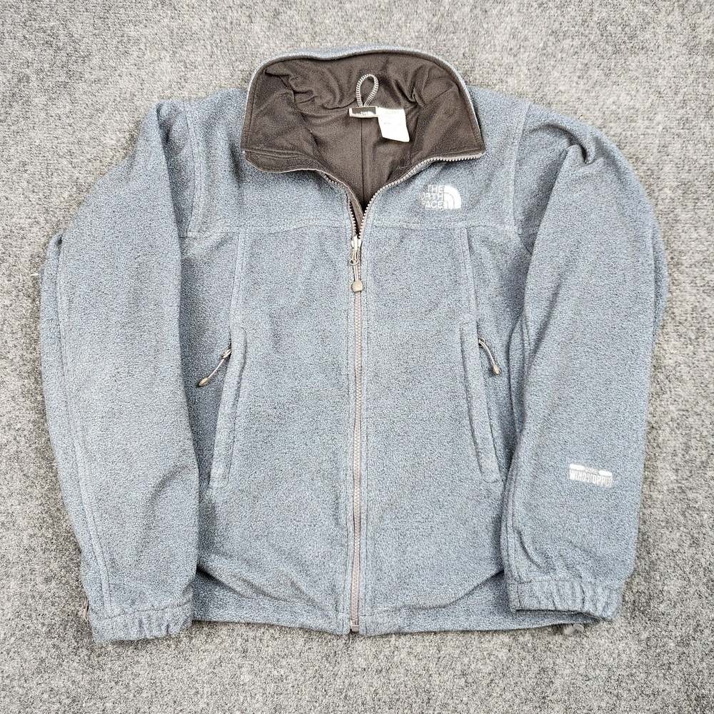 The North Face Jacket Womens Small Gray Gore Windstopper Fleece Full Zip‎